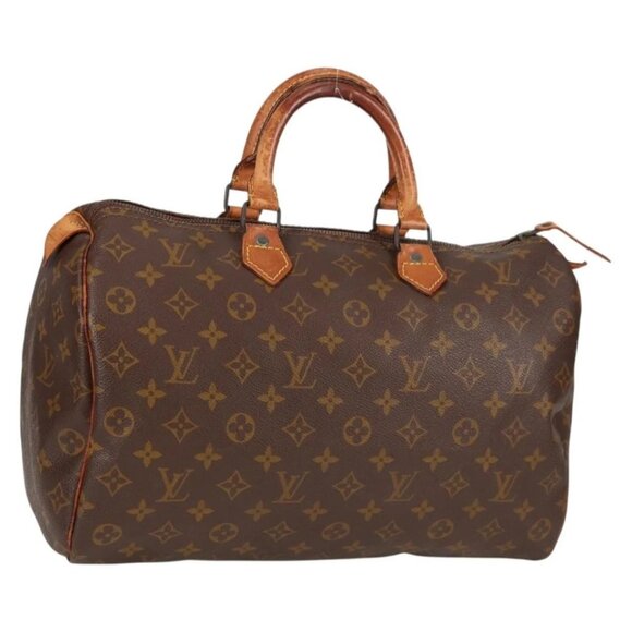 LOUIS VUITTON Monogram Speedy 35 Hand Bag M41524 LV Auth 137076 - Picture 1 of 16